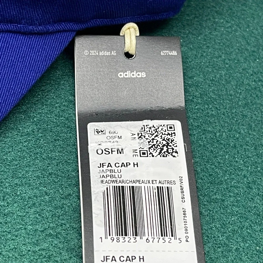 Japan Football Association Hat JFA Soccer Cap Purple Adjustable Strap OSFM NEW